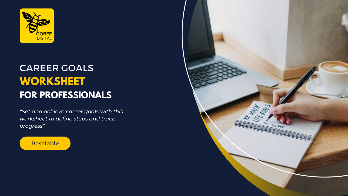 Career Goals Worksheet for Professionals