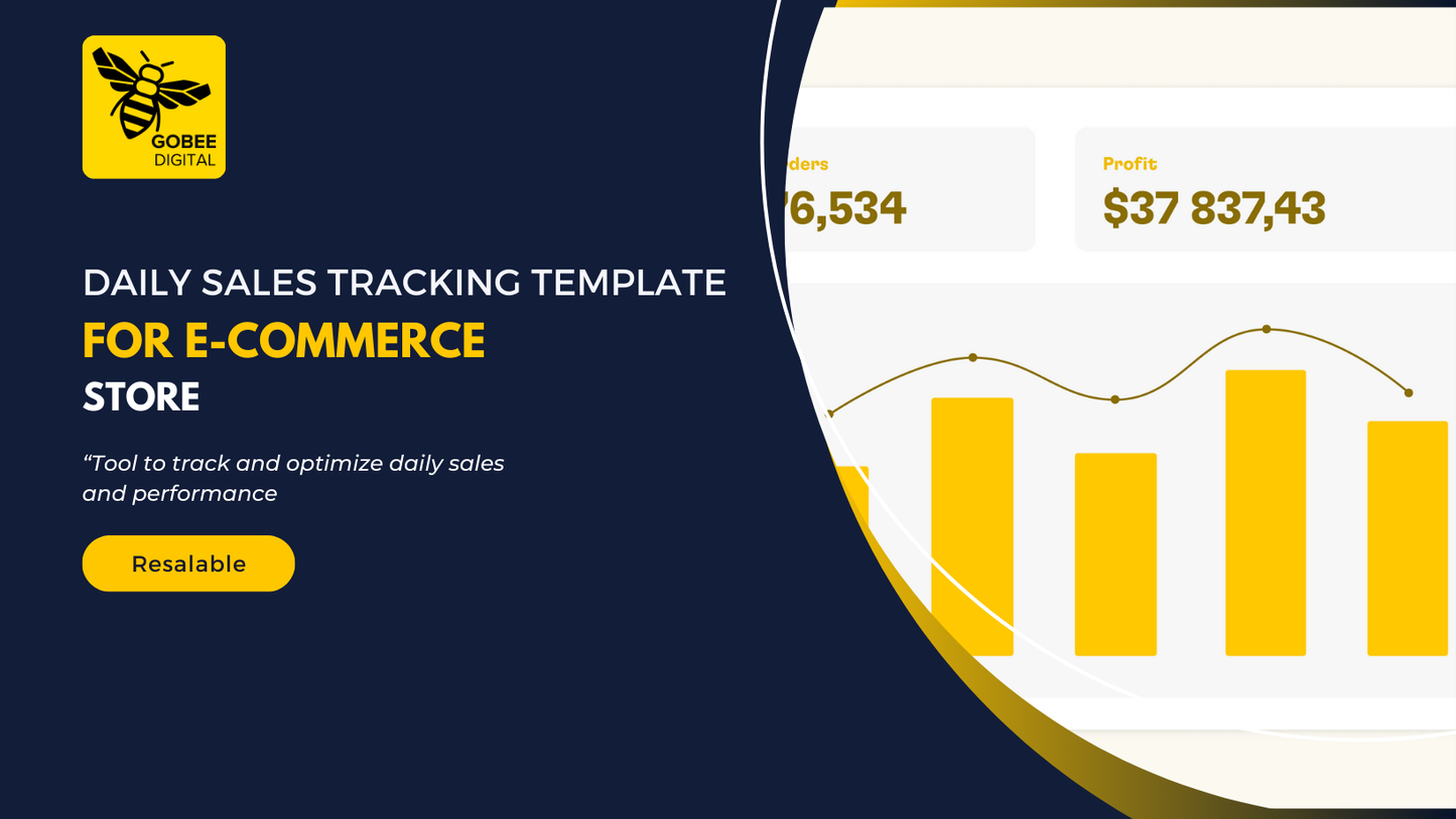 Daily Sales Tracking Template for E-Commerce Stores