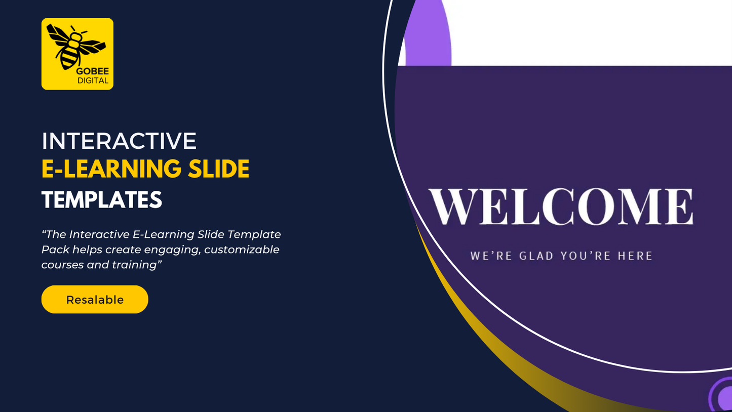 Interactive E-Learning Slide Templates