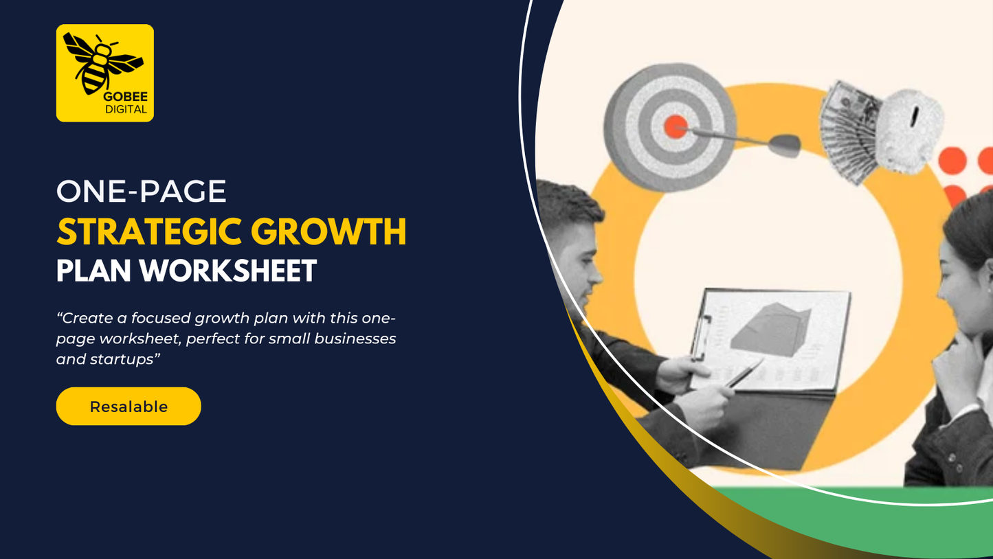 One-Page Strategic Growth Plan Worksheet