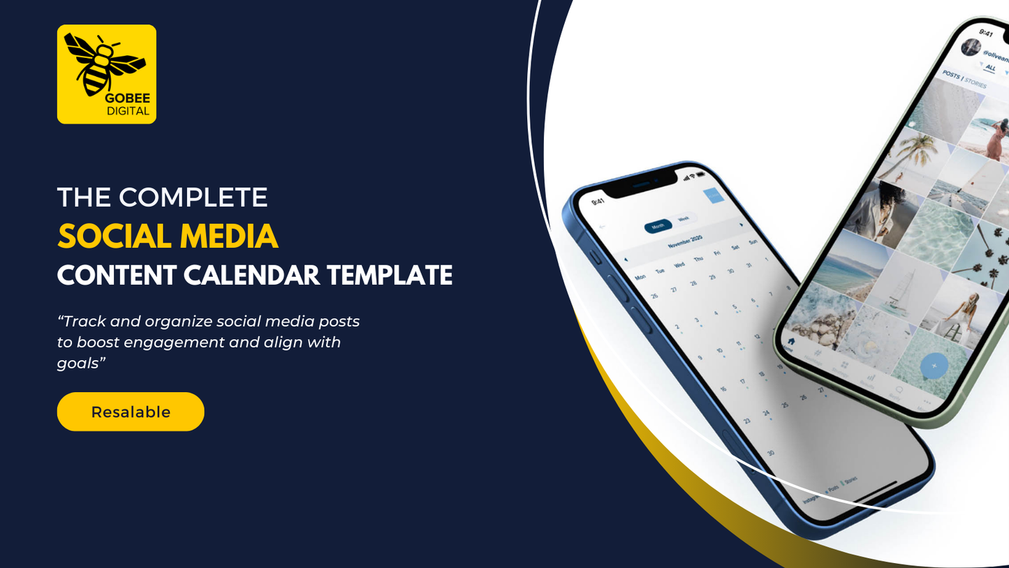 The Complete Social Media Content Calendar Template