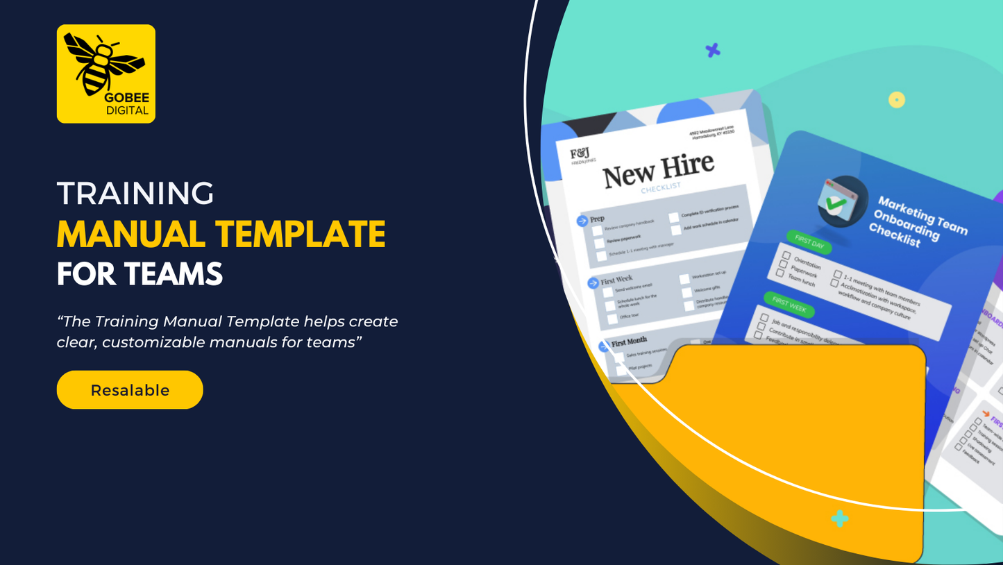 Training Manual Template for Teams