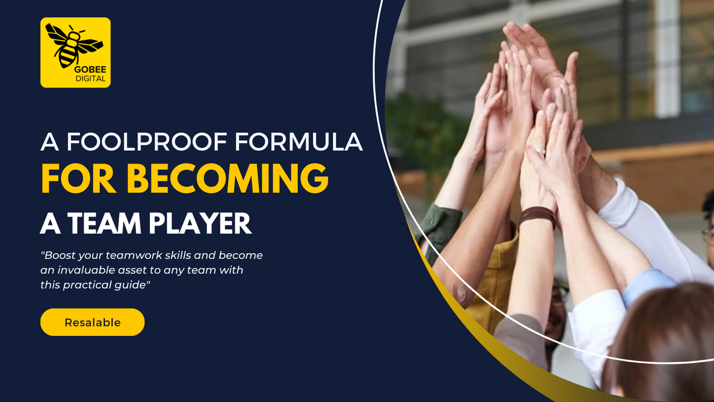 A Foolproof Formula For Becoming A Team Player