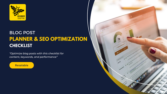 Blog Post Planner & SEO Optimisation Checklist