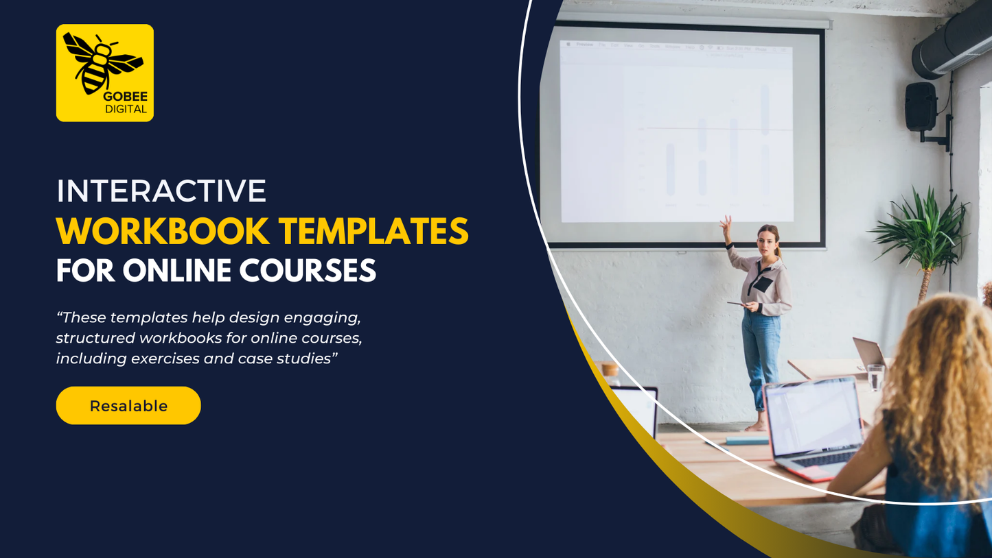 Interactive Workbook Templates for Online Courses