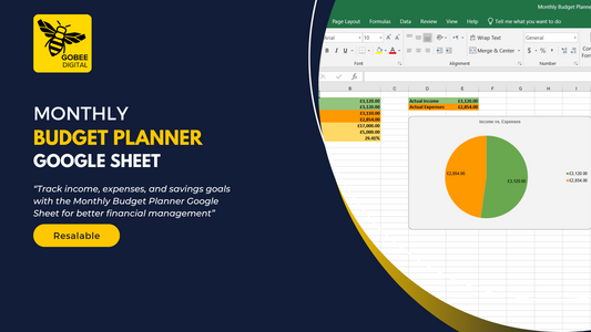 Monthly Budget Planner Google Sheet