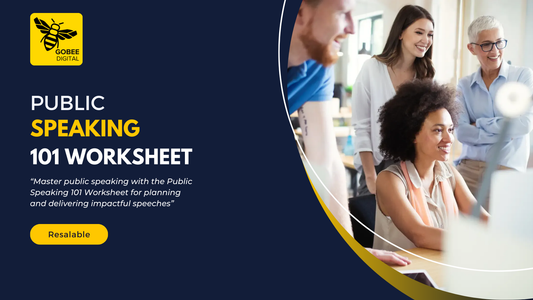 Public Speaking 101 Worksheet